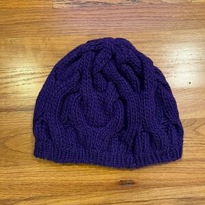 AEROPOSTALE Cable Knit Purple Hat